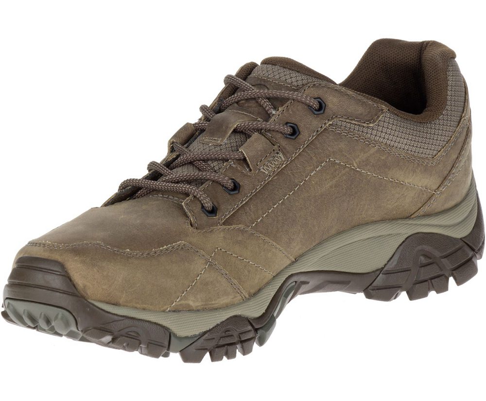 Buty Sportowe Merrell Męskie Oliwkowe - Moab Adventure Lace Wide Width - 794851-RMJ